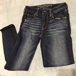 AE super super stretch skinny jeans